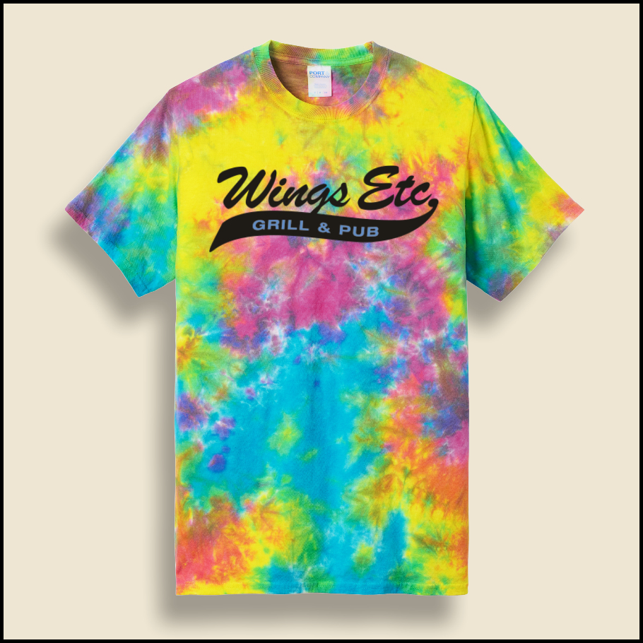 Jeweltone Colorburst Wings Etc. Crystal Tie Dyed T-Shirt